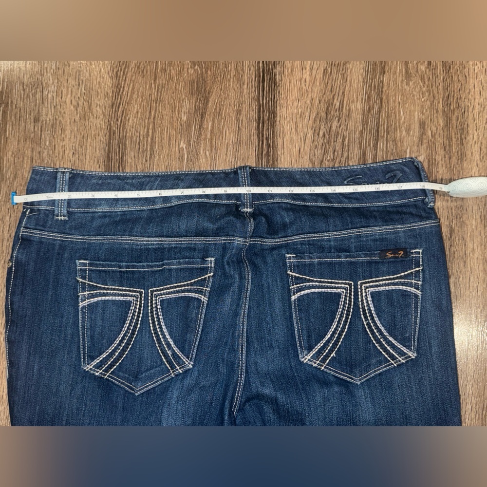 Seven7 Darkwash Bootcut Jeans Size 14 - Picture 8 of 11